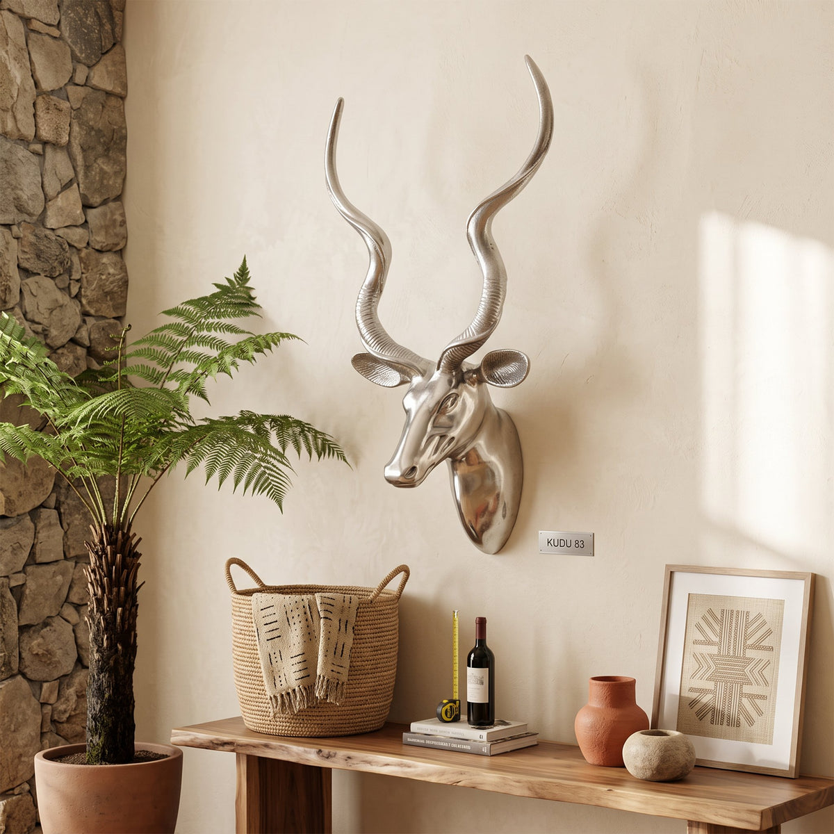 Zawadi Shiny Kudu Head 83 cm H - photo 2