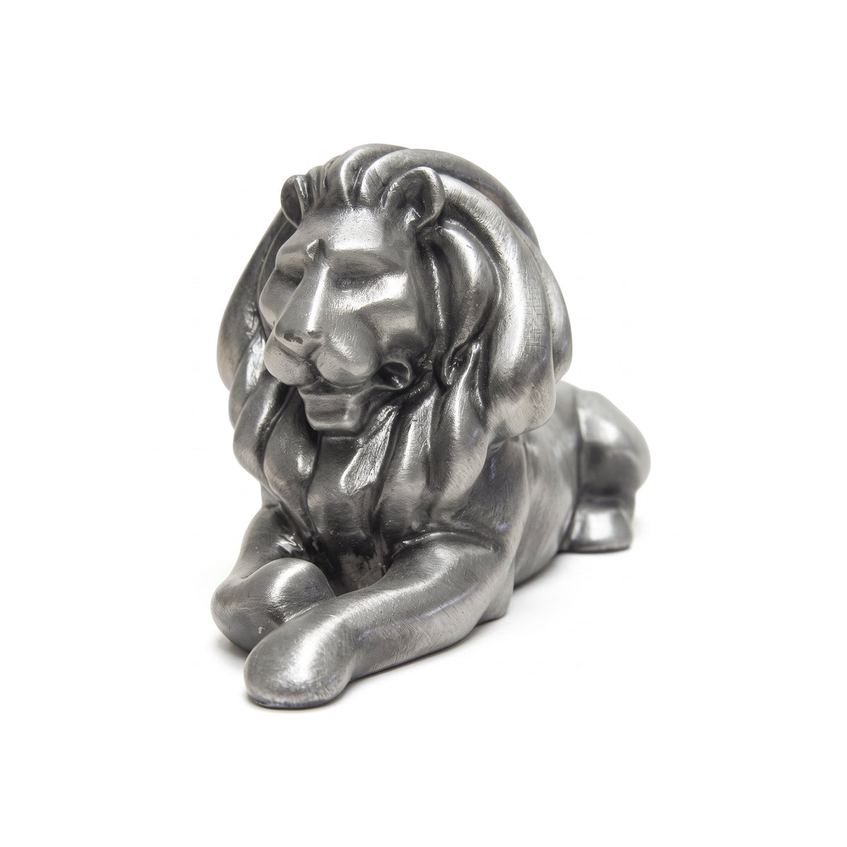 Zawadi Pewter Lion Lying 9 cm L