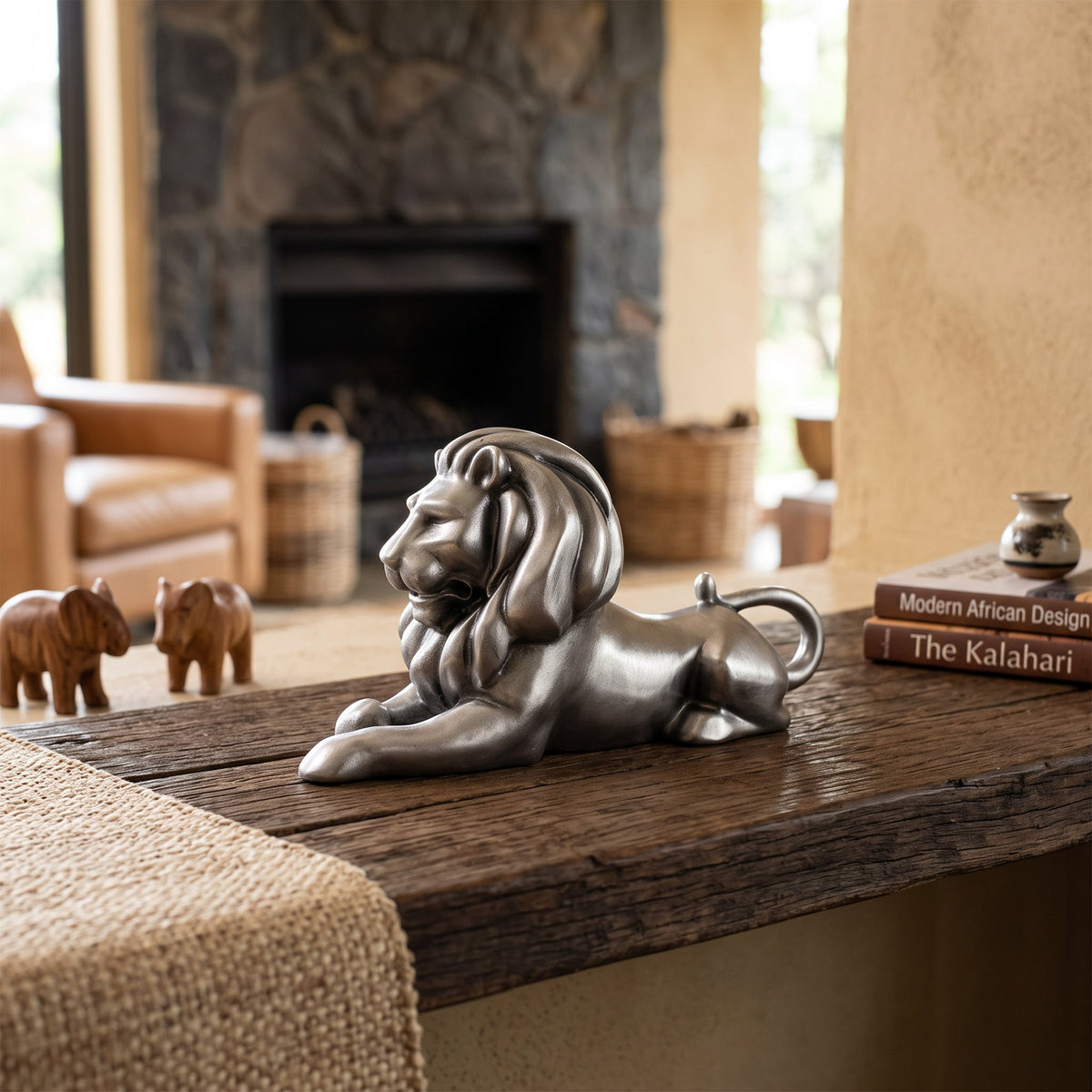 Zawadi Pewter Lion Lying 9 cm L - photo 2