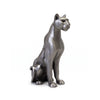 Zawadi Pewter Lioness Sitting 9 cm H