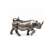 Zawadi Pewter Rhino 10 cm L
