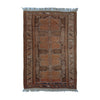 Tan, Brown & Cream Vintage Shirwan Tribal Geometric Medallion Rug 198 × 125 cm