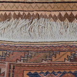 Tan, Brown & Cream Vintage Shirwan Tribal Geometric Medallion Rug 198 × 125 cm - photo 5
