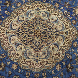 Blue & Ivory Persian Tabas Floral Central Medallion Rug 343 × 237 cm - photo 6