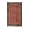 Red & Navy Persian Tabriz All-Over Geometric Floral Rug 328 × 242 cm