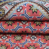 Red & Navy Persian Tabriz All-Over Geometric Floral Rug 328 × 242 cm - photo 4