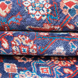 Navy Blue, Red & Cream Persian Mahal All-Over Floral Rug 336 × 293 cm - photo 4