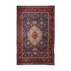 Navy Blue, Red & Cream Persian Tabriz Floral Medallion Rug 399 × 288 cm