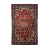 Red, Navy Blue & Cream Persian Najaf Abad Floral Medallion Rug 392 × 248 cm