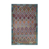 Teal & Rust Anatolian Design Afghan Kilim Geometric Diamond Rug 290 × 205 cm