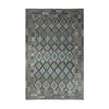 Taupe & Sage Green Multicoloured Geometric Tribal Diamond Kilim Rug Design 297 × 200 cm