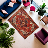 Red Persian Bakhtiar Rug Refurbished Collection 365 × 265 cm