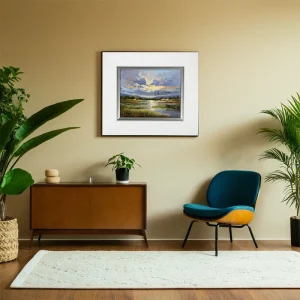 PIETER VAN HEERDEN <Br>LANDSCAPE SCENERY PAINTING<Br> 38cm x 33cm