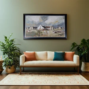 PHILLIP BRITZ<Br>LANDSCAPE SCENERY PAINTING<Br> 100cm x 55cm