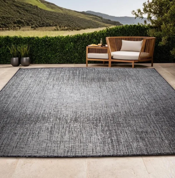 GREY MINIMILISTIC DESIGN OUTDOOR RUGS - Image 2