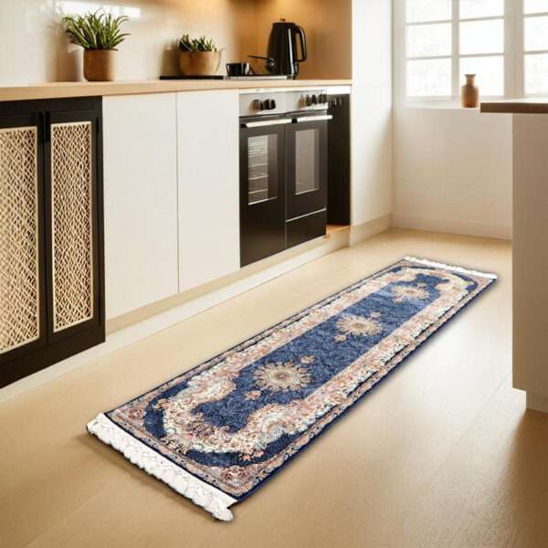 NAVY BLUE PERSIANO RUNNER <Br> 300cm x 80cm - Image 3