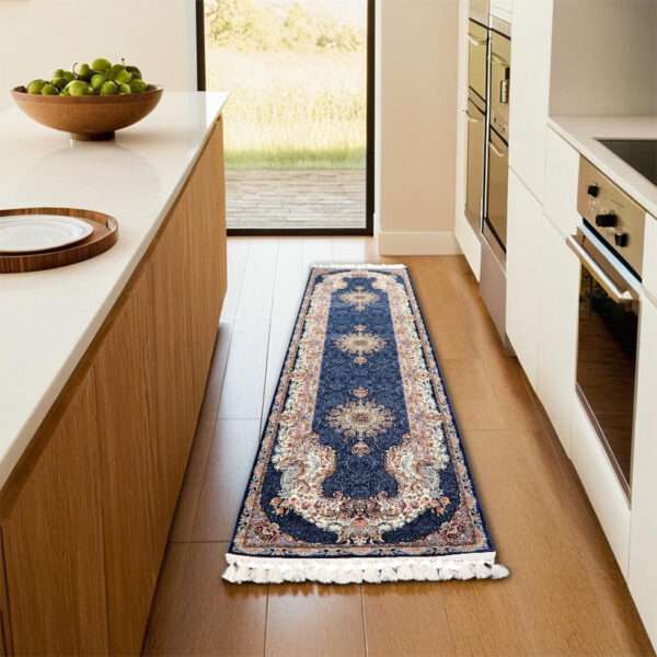 NAVY BLUE PERSIANO RUNNER <Br> 300cm x 80cm - Image 2