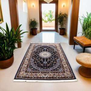NAVY BLUE PARS PERSIAN RUG DESIGN <Br> 230cm x 160cm