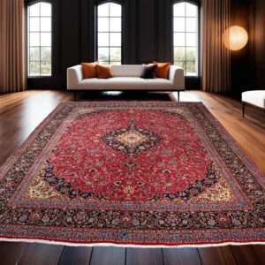 REFURBISHED PERSIAN KAASHMAR RUG<Br>378cm x 292cm