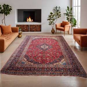 REFURBISHED PERSIAN KASHA RUG<Br> 418cm x 285cm