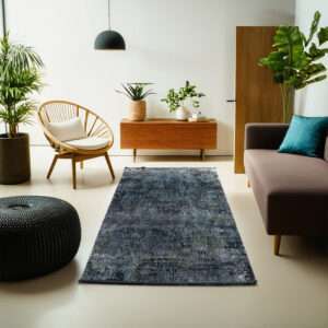 Heriz Gallery <Br>SLATE BLUE PART SILK ALTA COLLECTION RUG <Br> 230cm x 160cm