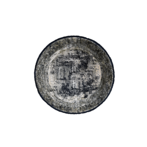 Heriz Gallery <Br>SILVER & NAVY PART SILK MODERN ROUND RUG <Br> 200cm x 200cm