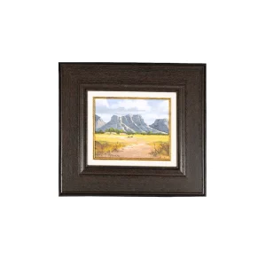 PIETER VAN HEERDEN <Br>LANDSCAPE SCENERY PAINTING <Br> 47cm x 42cm
