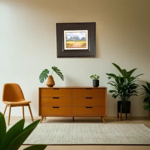 PIETER VAN HEERDEN <Br>LANDSCAPE SCENERY PAINTING <Br> 47cm x 42cm