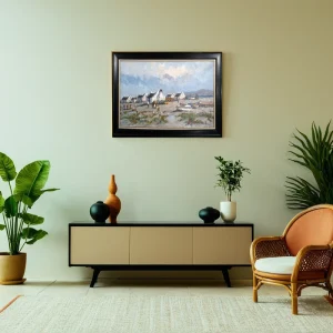 PHILLIP BRITZ<Br> COASTAL LANDSCAPE PAINTING<Br> 80cm x 140cm