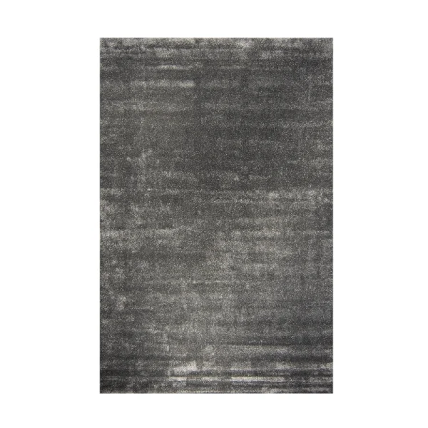 Heriz Gallery <Br>MODERN PLUSH PILE RUGS IN ANTHRACITE GREY <BR> PIANURA COLLECTION