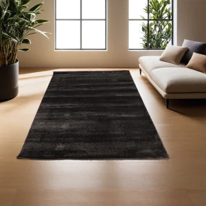 Heriz Gallery <Br>MODERN PLUSH PILE RUGS IN DARK GREY<BR> PIANURA COLLECTION