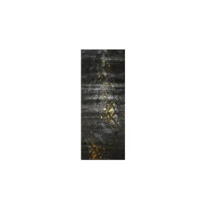 Heriz Gallery <Br>MODERN DISTRESSED DAMASK DESIGN RUNNER <BR> CONTEMPO COLLECTION <BR> 200cm x 80cm