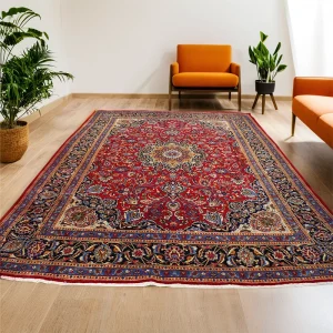 Heriz Gallery <Br>RED PERSIAN KHORASAN RUG <BR> REFURBISHED COLLECTION <BR> 387cm x 288cm