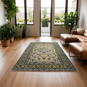 Heriz Gallery <Br>NEUTRAL PERSIAN KASHAN RUG <BR> REFURBISHED COLLECTION <BR> 334cm x 231cm