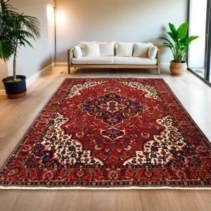 Heriz Gallery <Br>RED PERSIAN BAKHTIAR RUG <BR> REFURBISHED COLLECTION <BR> 365cm x 265cm