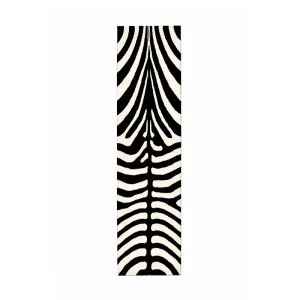 Heriz Gallery <Br>MODERN HAND TUFTED ZEBRA-STRIPED RUNNER'S