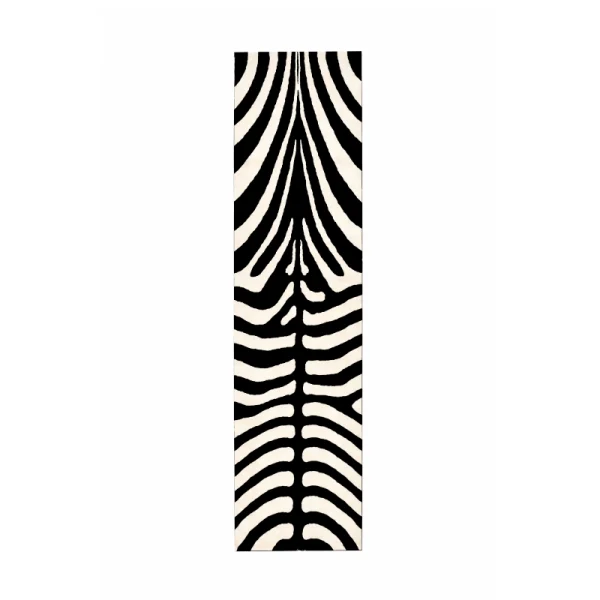 Heriz Gallery <Br>MODERN HAND TUFTED ZEBRA-STRIPED RUNNER'S
