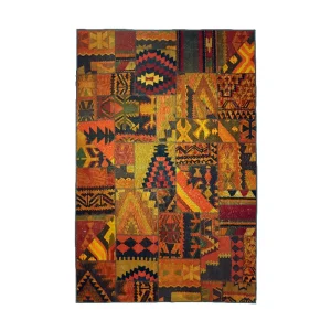 Heriz Gallery <Br> MULTI-COLOURED MODERN ANATOLIAN COLLAGE RUG <Br> 234cm x 173cm