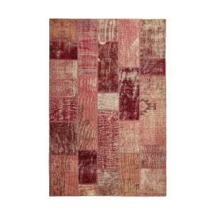 Heriz Gallery <Br> MODERN DUSTY ROSE PINK ANATOLIAN COLLAGE RUG <Br> 245cm x 165cm