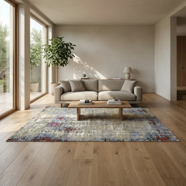 Heriz Gallery <Br> MODERN PART SILK RUG <Br> RIVIERA COLLECTION <Br> 250cm x 170cm - Image 4