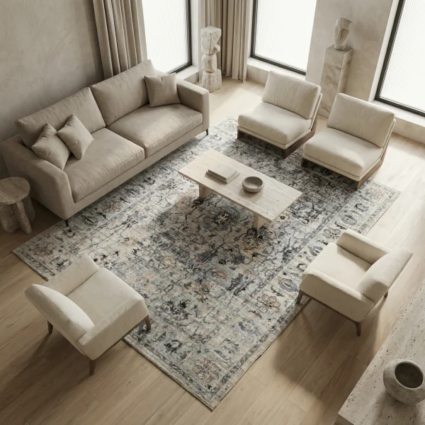 Heriz Gallery <Br> MODERN LOOM LORI RUGS  <Br> BAMBOO SILK COLLECTION - Image 3