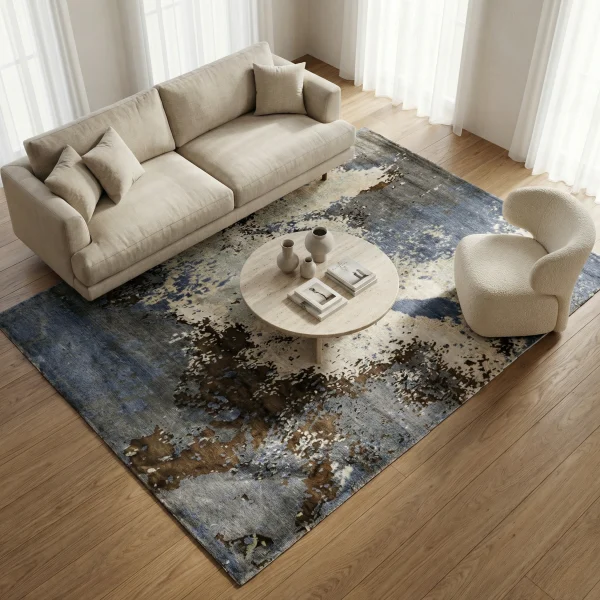Heriz Gallery <Br> MODERN BAMBOO SILK TIBET RUG<Br> RIVIERA COLLECTION - Image 3