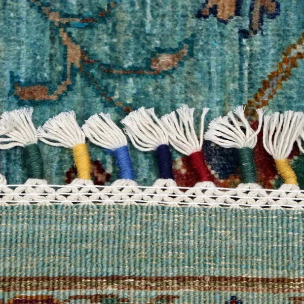 Heriz Gallery <Br> TEAL AFGHAN RUG DESIGN<Br>ARIANA COLLECTION <Br> 415cm x 312cm - Image 4