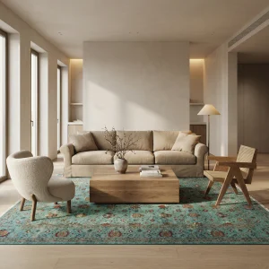 Heriz Gallery <Br> TEAL AFGHAN RUG DESIGN<Br>ARIANA COLLECTION <Br> 415cm x 312cm